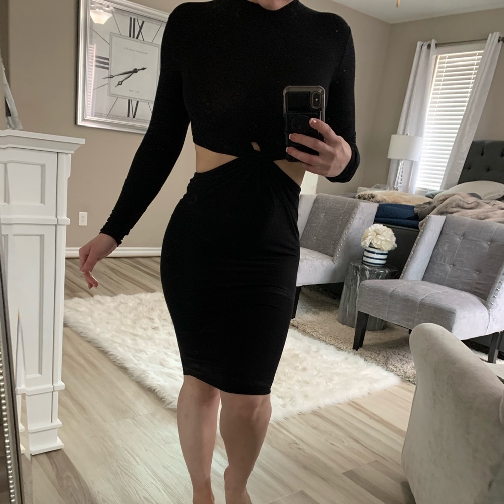 Little black dress long sleeve NWT